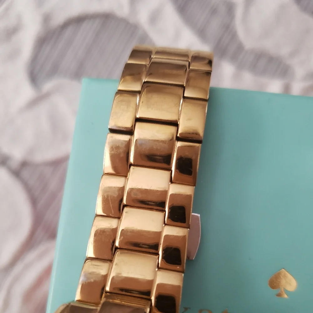 kate spade gold tone women's bracelet watch with cream dial - Picture 4 of 4